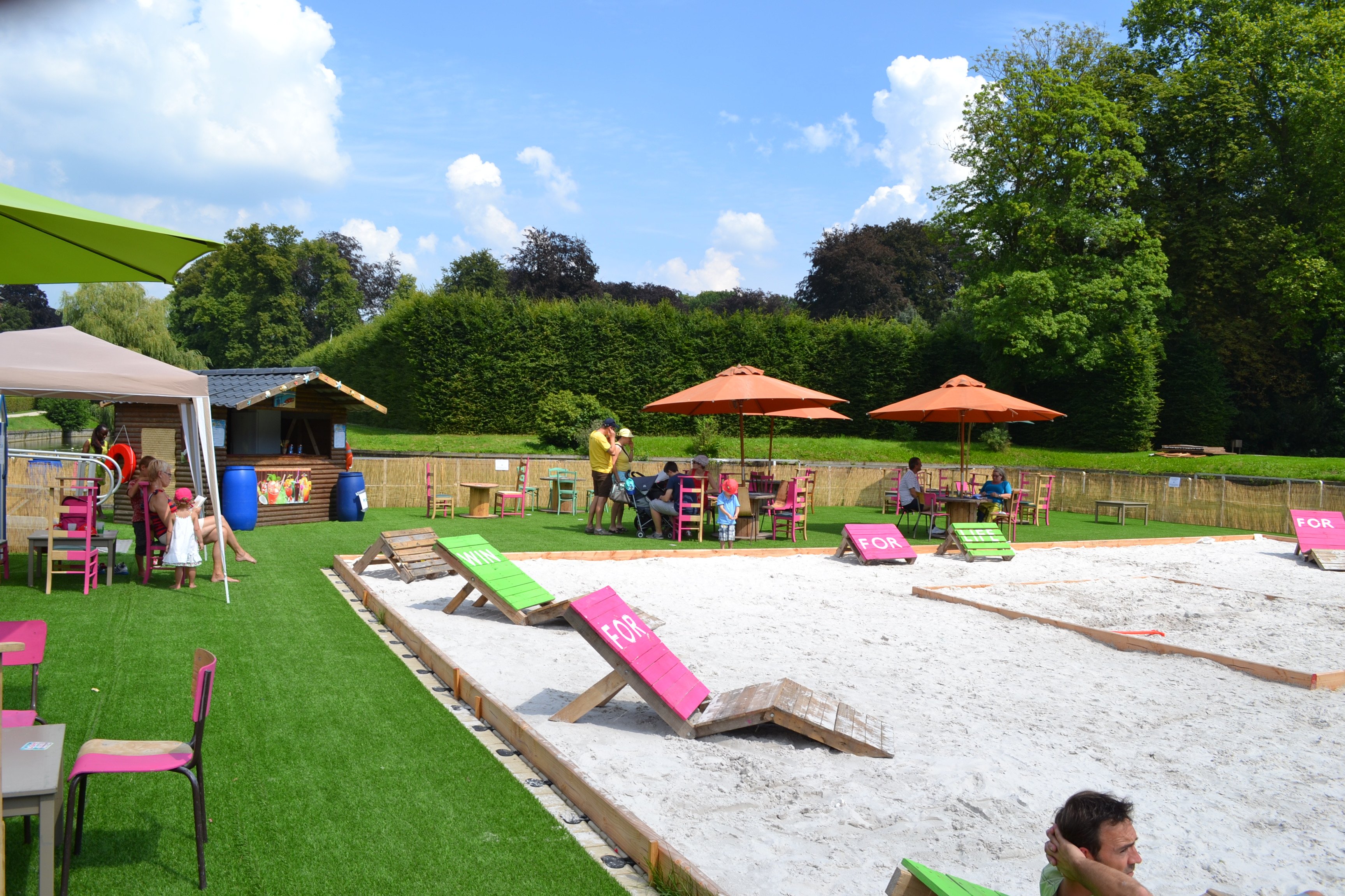 Kunstgras volley beach evenement